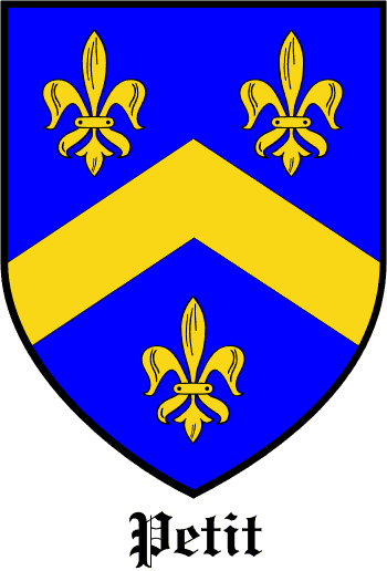 PETIT family crest PETIT family crest